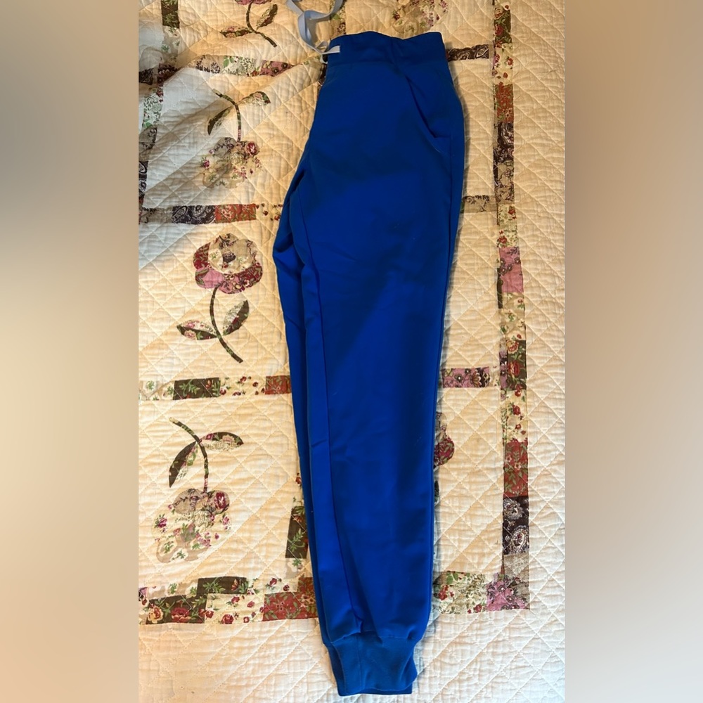 Figs Royal Blue Zamora Jogger Scrub Pants, barely worn. Size S